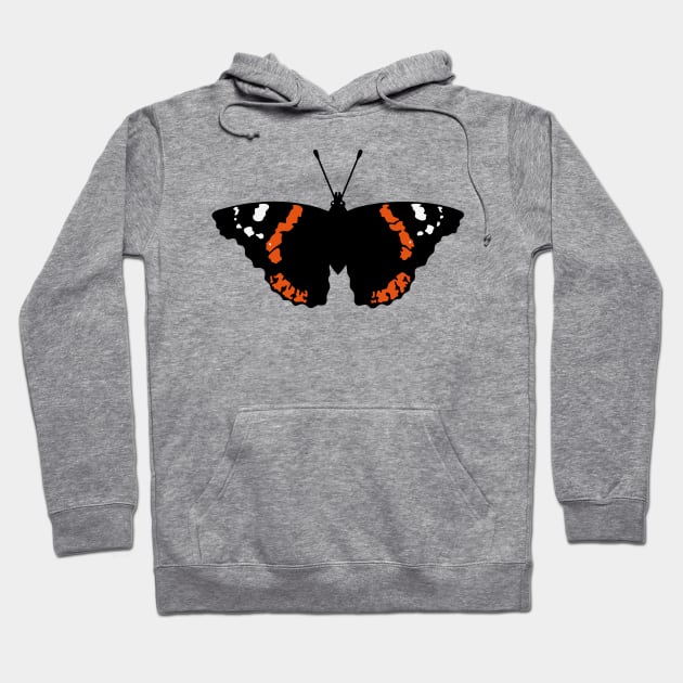 Butterfly (Red Admiral / Vanessa Atalanta) Hoodie by MrFaulbaum